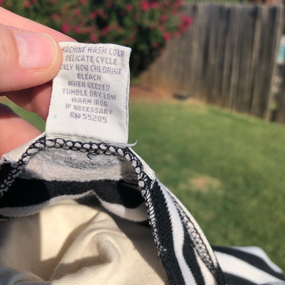 Black and white stripe knit cardigan from Express - Picture 7 of 7